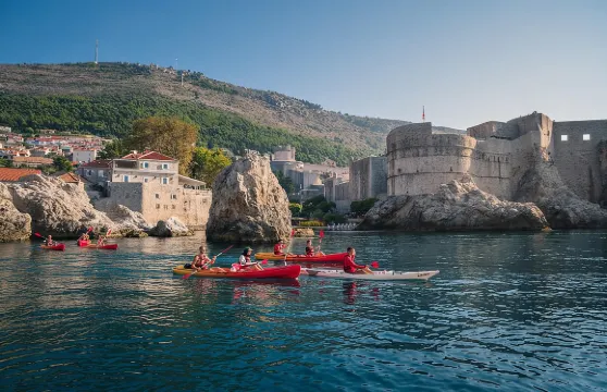 達爾馬提亞探險之旅 - 杜布羅夫尼克日落海上皮划艇和浮潛