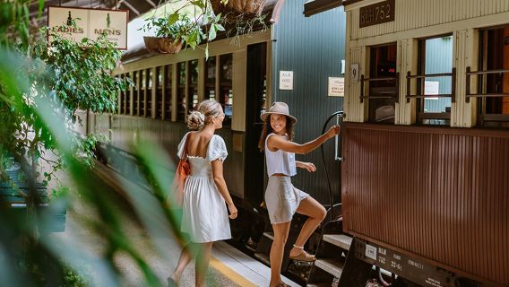 Lawatan sehari Cairns Kuranda | Menyeberangi hutan hujan dengan kereta api dan kereta kabel, membuka tiga aktiviti klasik hutan hujan
