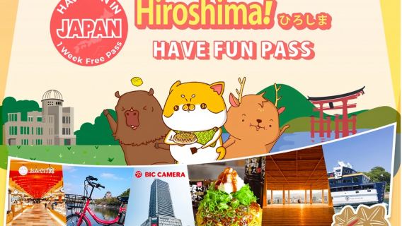 Hiroshima City Pass|Have Fun in Hiroshima Pass (3 Options in 7 Days)