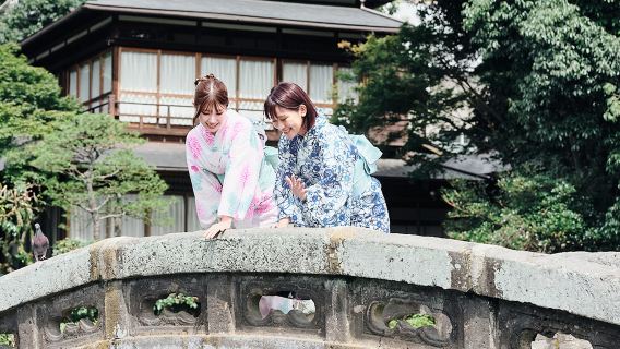 Kumamoto Wacollection Mito [Suizenji Branch] Kimono Rental | Multiple Styles to Choose From | Stunning Photos Guaranteed