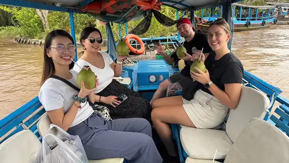 湄公河一日遊+胡志明出發+精品小團+乘船遊覽+傳統越南午餐