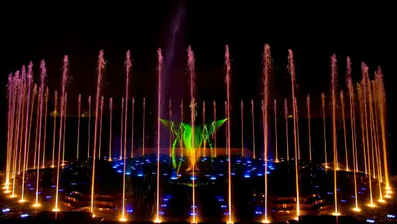 ニューデリー：アクシャルダム博覧会、光と水のショーツアー