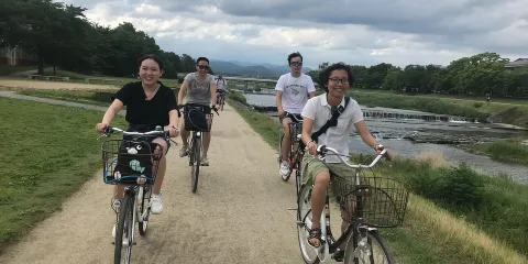 京都:隱世景點單車導賞團及短途步行