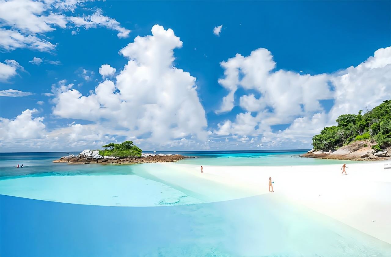 "Linea caratteristica esclusiva" Tour di un giorno alle isole Racha Yai e Racha Noi e all'isola Honeymoon a Phuket