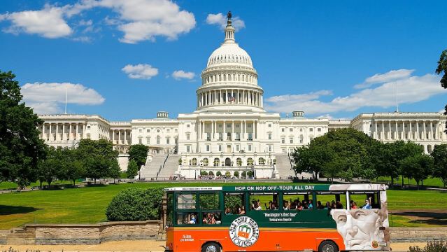 Recorrido en tranvía turístico por Washington DC con 15 paradas