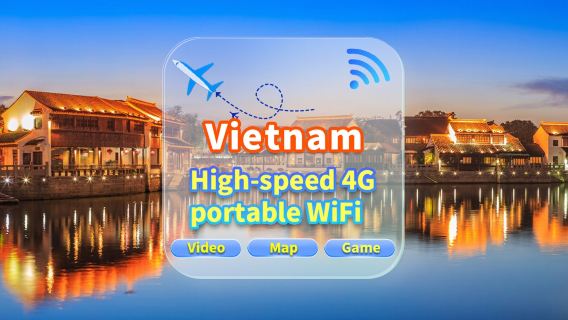[Vietnam] 4G network | Unlimited traffic | Self-pickup at the airport | WiFi rental, high-speed traffic, shared by multiple people, ready to use at boot, 12H standby, 24H customer service