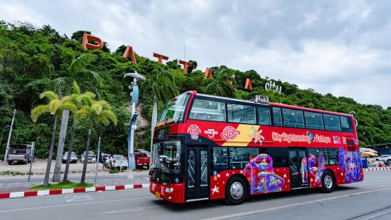 Pass pour le bus à arrêts multiples de Pattaya avec vue à 360° et guide audio