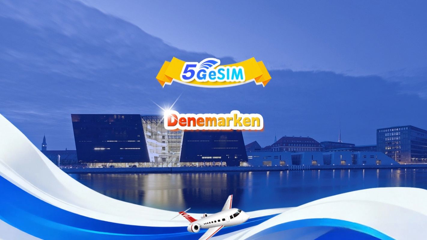 Denemarken 5G eSIM | Dagpakket/Totaalpakket | 1 GB/dag - totaal 30 GB | 1-30 dagen | 24-uurssysteem | QR-code