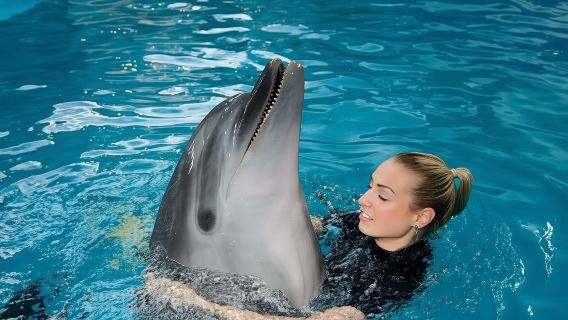 ภูเก็ตโชว์โลมาภูเก็ต [ว่ายน้ำกับโลมา|สวนสนุกสำหรับครอบครัว|การโต้ตอบอย่างใกล้ชิด|การแสดงโลมา