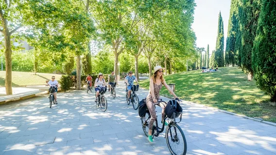 Punti salienti di Gaudí e quartieri storici in bicicletta/eBike per piccoli gruppi