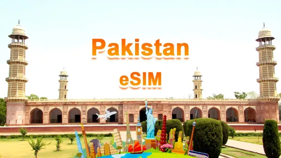 Pakistan 4G eSIM | Total package | Total 1GB-30GB | 3-30 days | QR code