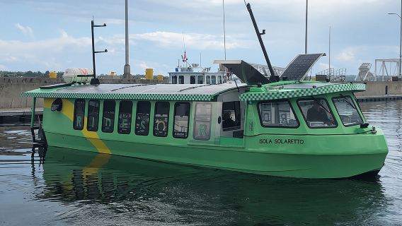1.5hr Harbour Experience on North America's LARGEST solar boat!