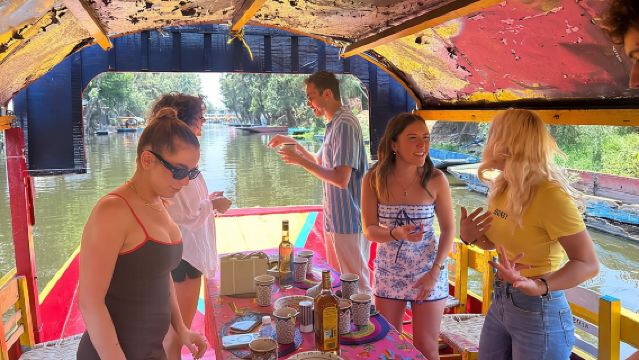 Xochimilco Barco Fiesta Tentacion 18+ with Open Bar and Tacos
