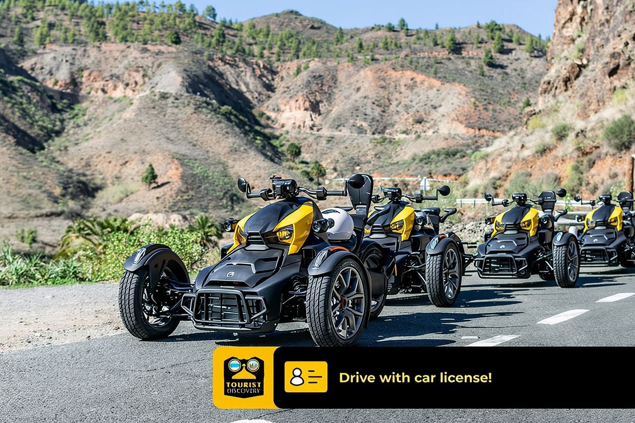 Tur Sepeda Motor Roda 3 seperti Quad/Buggy di Gran Canaria (Maspalomas)