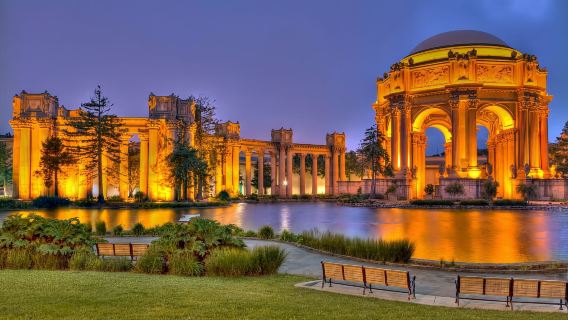 San Francisco 1-day tour: Golden Gate Bridge + Palace of Fine Arts + Coit Tower + Civic Center