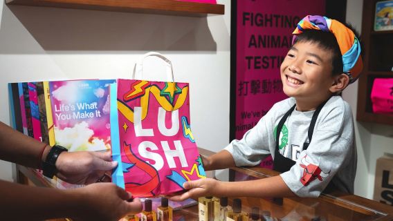 Expérience de petit vendeur chez LUSH