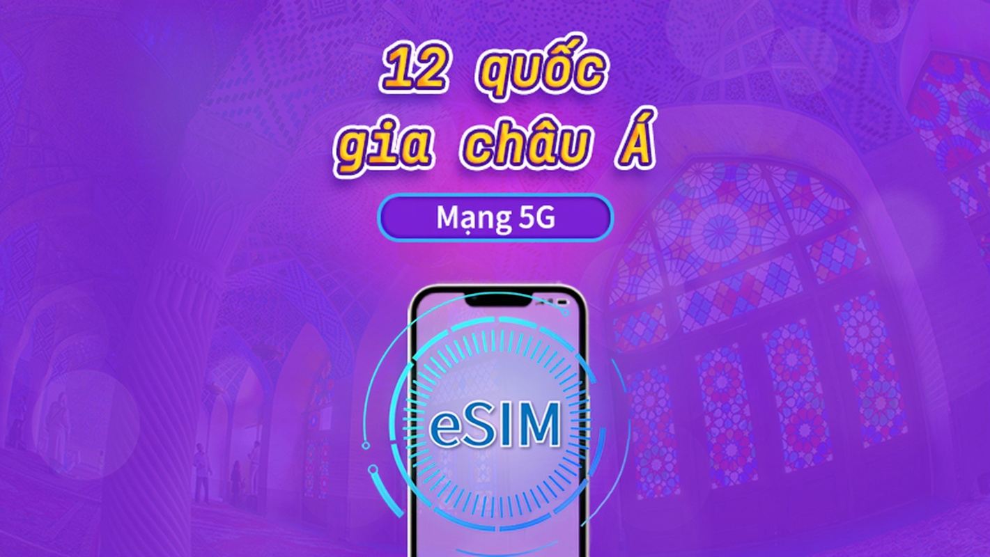 eSIM châu Á (12 quốc gia) | Hỗ trợ 4G/5G | Gói tổng thể | Thời hạn hiệu lực 365 ngày | Thanh toán 24 giờ | Cần xác minh tên thật cho Hồng Kông và Đài Loan | Mã QR