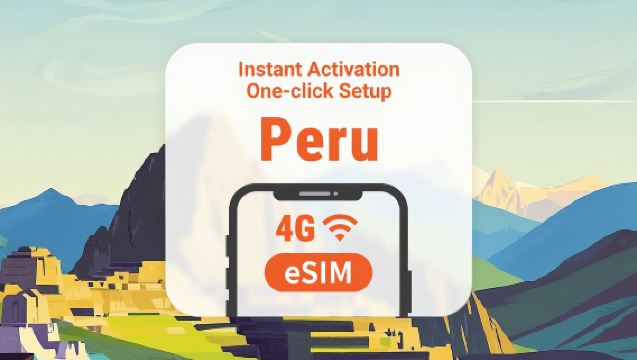Peru eSIM | dobbelt netværksdækning | fuld AI- og TikTok-adgang | 1–30 dage | QR-kode
