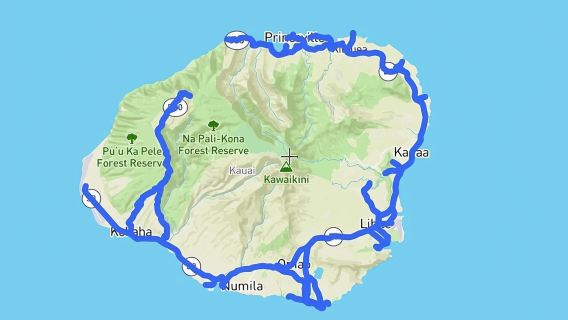 Self-Guided Audio Driving Tour in Kauai