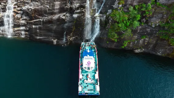 Passeio de barco pelo Fiorde de Mostraumen em Bergen, Noruega - Passagem de ida e volta