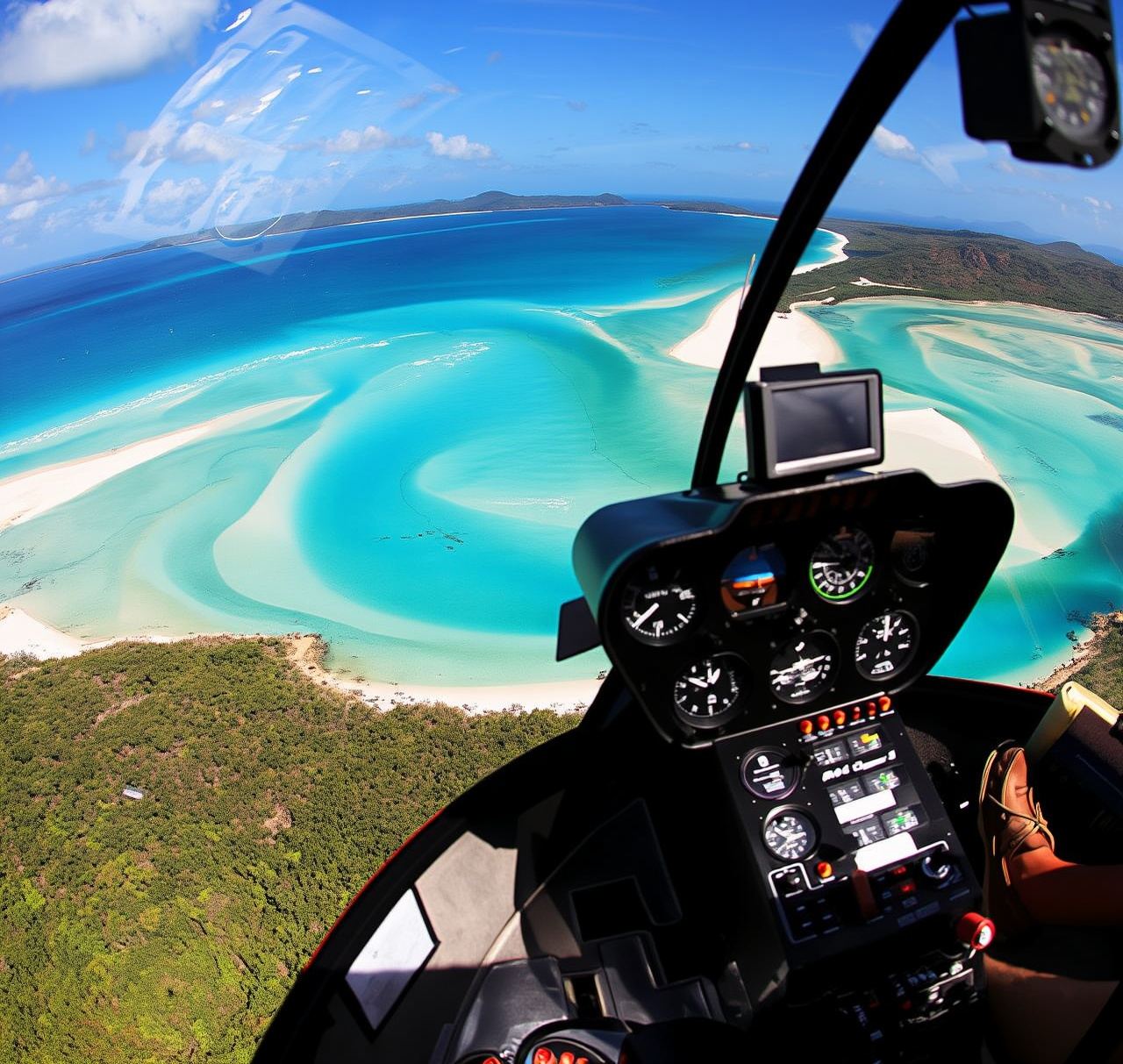 Private helicopter tour for 2 to Whitsundays' Whitehaven Beach with Whitehaven Beach stopover|Departing from Hamilton Island