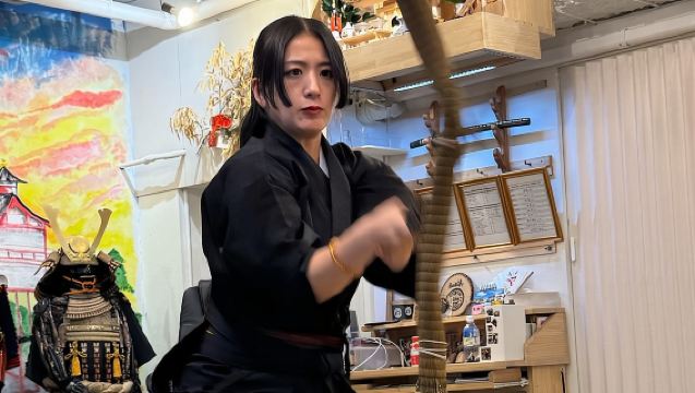 Entrenamiento samurái con el Musashi moderno en Kioto