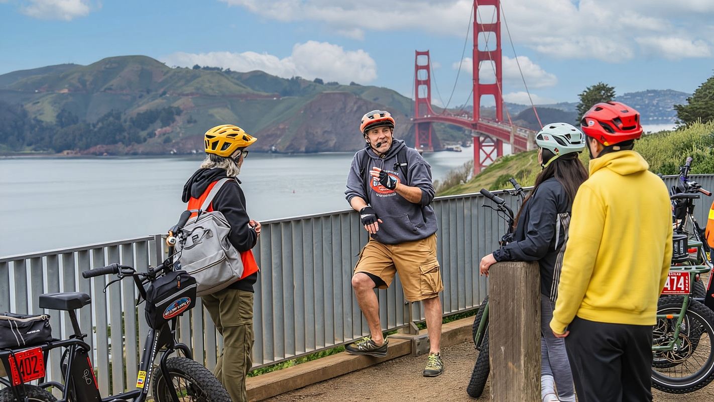 Golden Gate Bridge: Electric Bike Guided Tour to Sausalito
