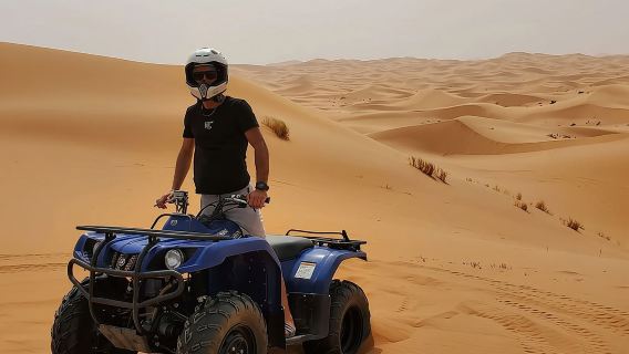Aventure dans le désert d'Agadir : quad et sandboard avec prise en charge