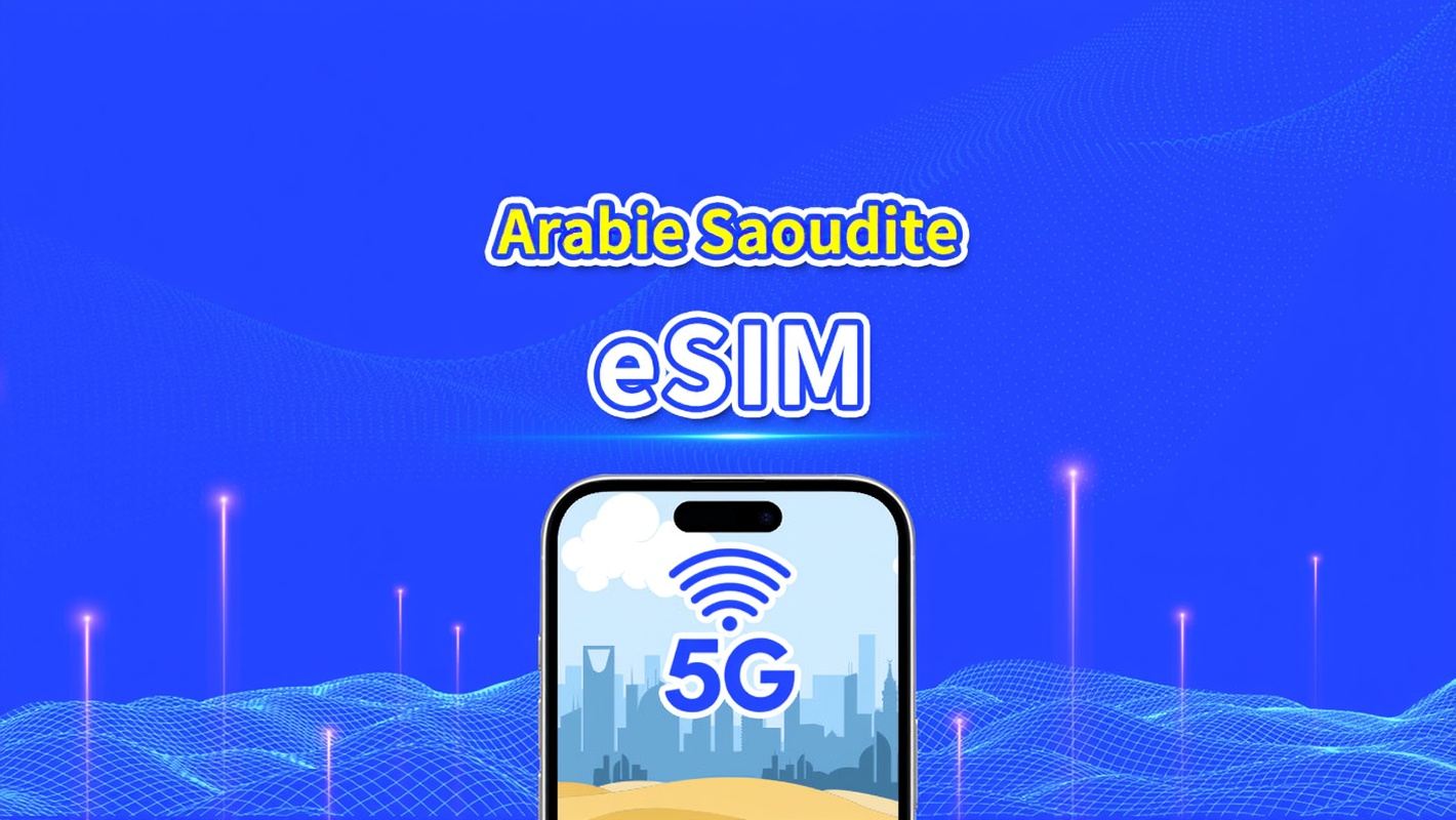 eSIM d'Arabie Saoudite | 5G/4G | Forfait de données quotidien/total | 1-30 jours | Facturation 24h/24 | code QR