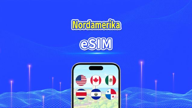 Nordamerika eSIM | 5G/4G | Højhastighedsdata | Daglig pakke/datapakke | 24 timer | 1-30 dage | QR-kode