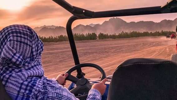 Hurghada: Quad, Jeep, Camel and Buggy Safari with BBQ Dinner