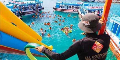 芽莊浮潛+海上派對一日遊【酒店接送+DJ派對+跳水】