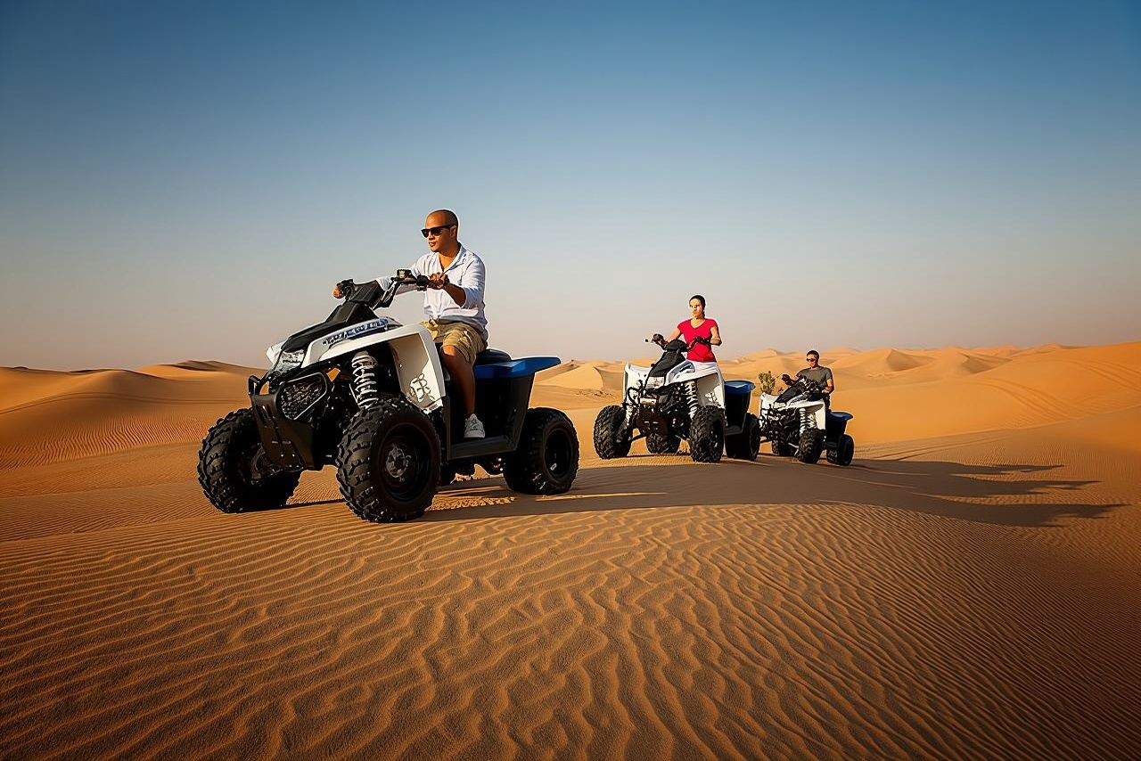 Safari matinal dans le désert avec excursion en quad à Abu Dhabi