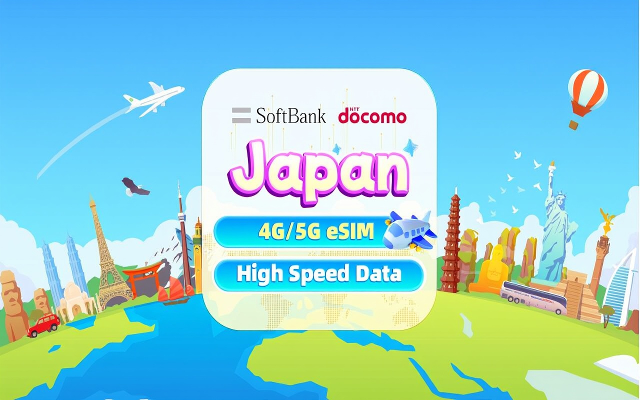 [เฉพาะโรงแรม] eSIM Docomo 4G ของญี่ปุ่น | แพ็กเกจข้อมูล | รหัส QR