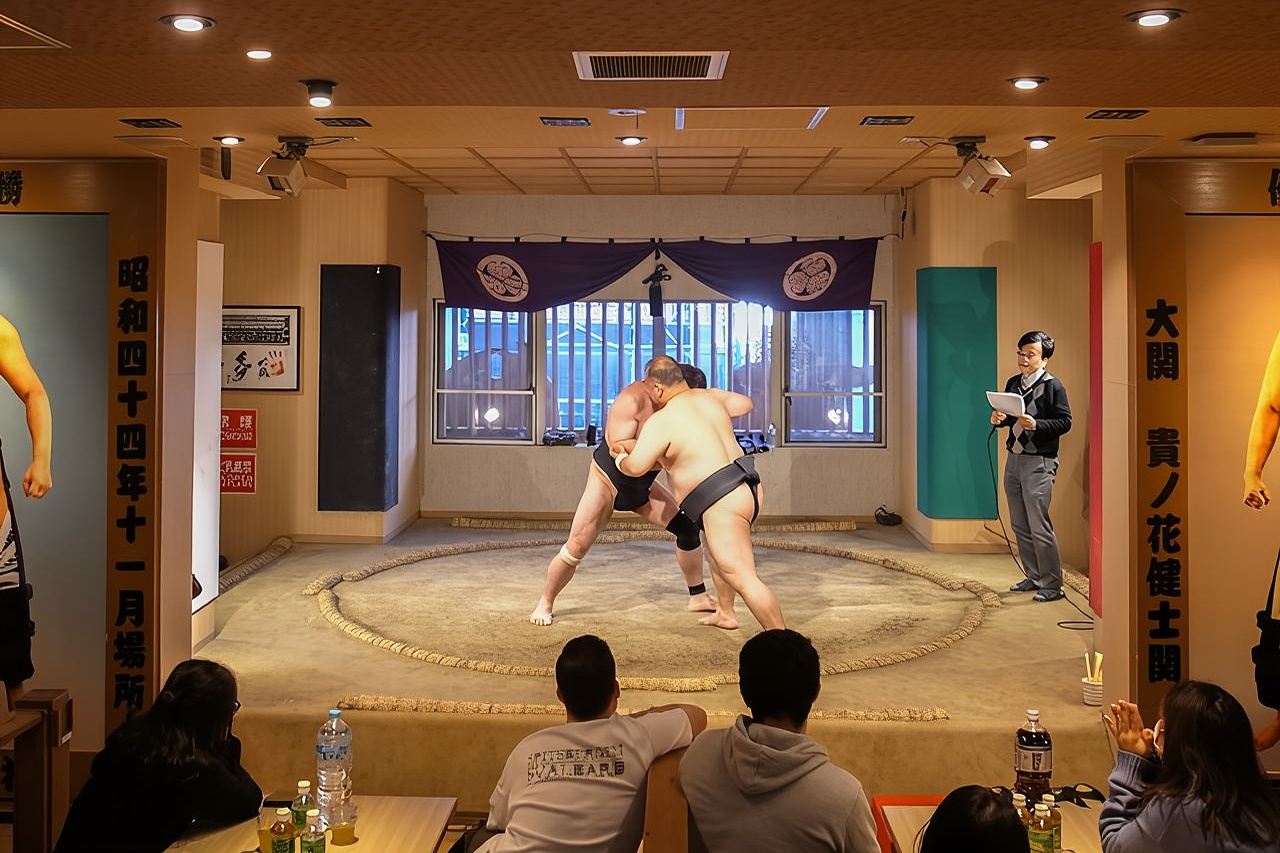 도쿄에서 열리는 1시간 30분 VIP 스모 이벤트