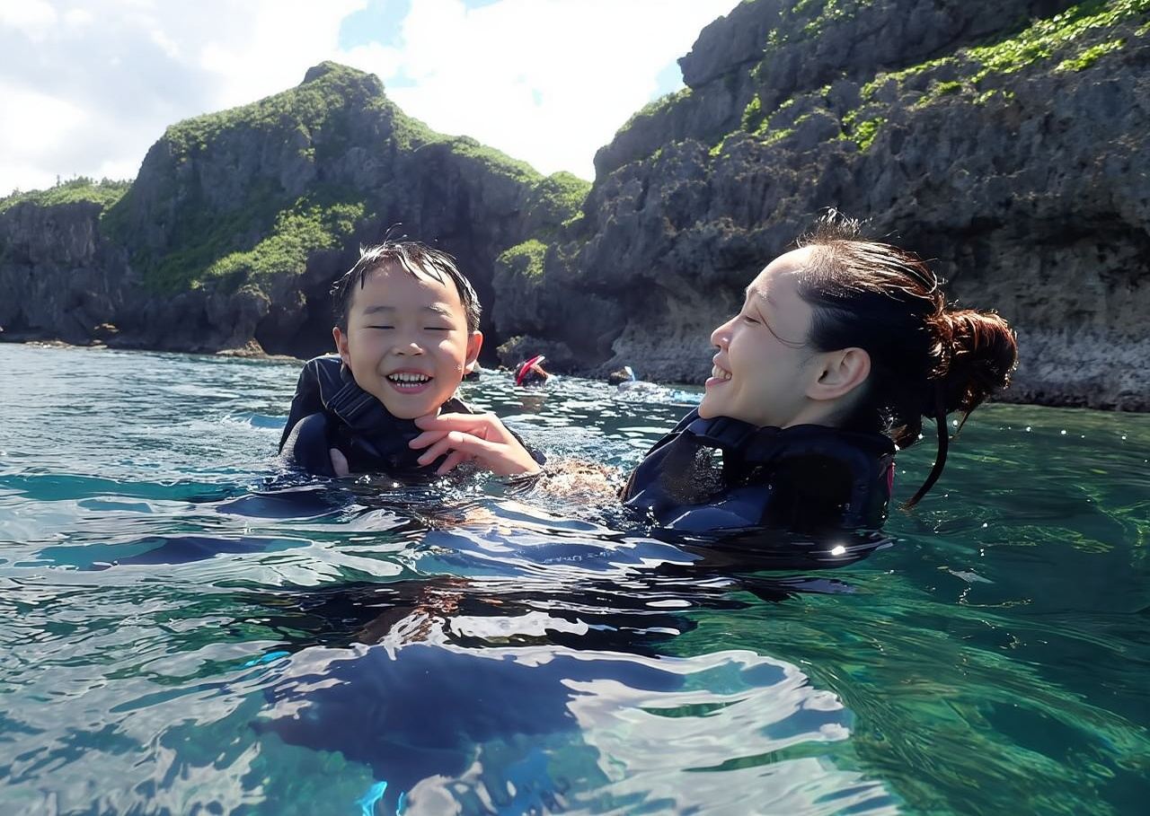 2-Hour Snorkeling and Diving Experience at Blue Cave in Onna, Okinawa, Japan [Okinawa Snorkeling | Chinese/English Instructors + GoPro Photography + Free Underwater Fish Feeding]