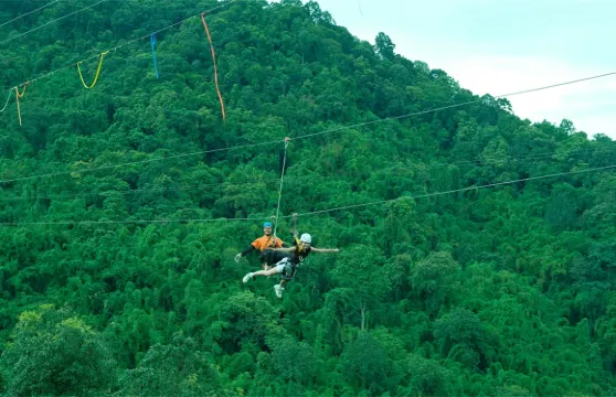 清邁叢林飛躍Skyline Adventure【極限套餐-飛躍38站+鞦韆+叢林飛車+自助餐+接送】