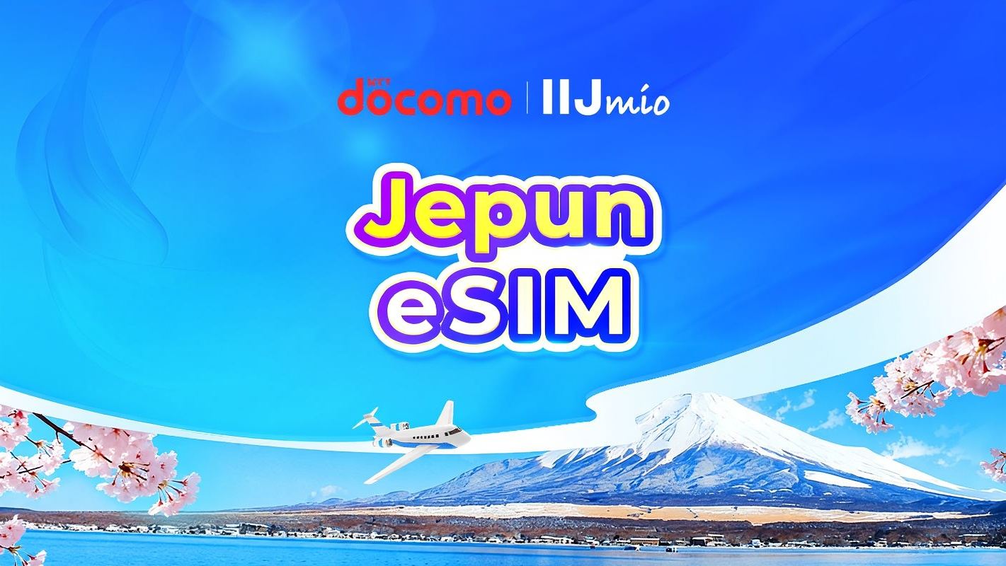 Jepun DOCOMO(IIJmio) 4G eSIM | TikTok & ChatGPT Tersedia | Pas Harian/Pakej Data Keseluruhan | Pengebilan Hari Kalendar | 1–30 Hari | Kod QR
