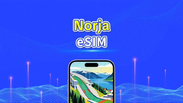 Norjan eSIM | 5G/4G | Nopea data | 24 tuntia | Valittavissa 1–30 päivää | QR-koodi