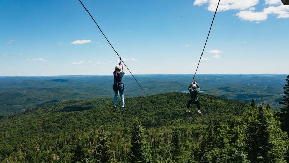 Mont-Tremblant : Circuit de tyroliennes au sommet avec 5 lignes