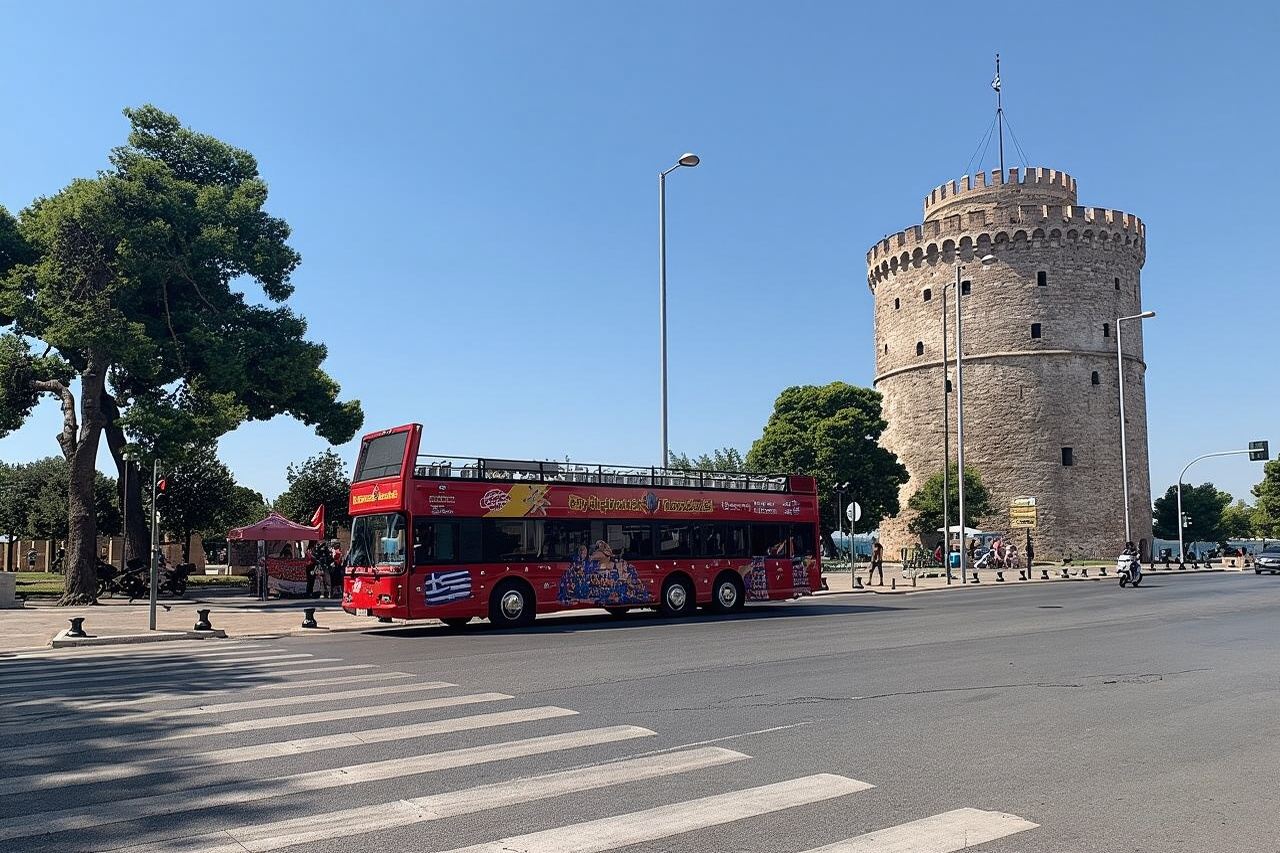 Stadtrundfahrt Thessaloniki mit dem Hop-on-Hop-off-Bus