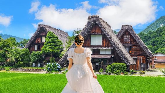 Japan Nagoya Hida Takayama and Shirakawa-go Gassho-zukuri Village day tour (optional 9-person group transfer)