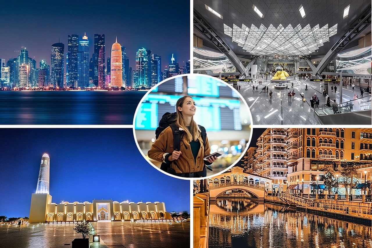 Doha Private Transit Night City Tour From Doha Airport