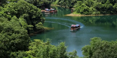 私家團上門接送+含門票|肇慶鼎湖山+七星巖一日遊【避暑溯溪】