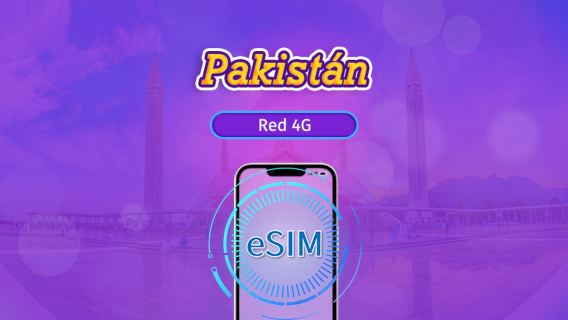 Pakistán | eSIM 4G | Pase diario/Plan de datos | 1–30 días | Compatible con TikTok y ChatGPT | Facturación 24 horas | Código QR