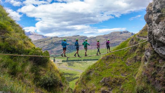 Wanaka: 2-Hour Beginner Waterfall Cable Climb