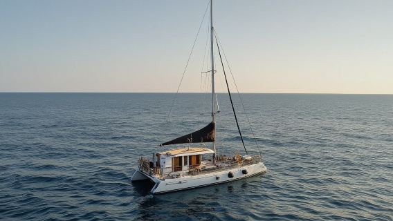 Palma Bay Catamaran Sunset Cruise - with BBQ Dinner from El Arenal