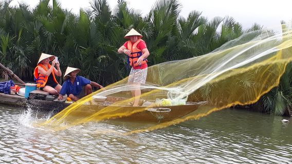 Hoi An Eco Tour Cooking Class & Fishing (Local market,basket boat,learn cooking)