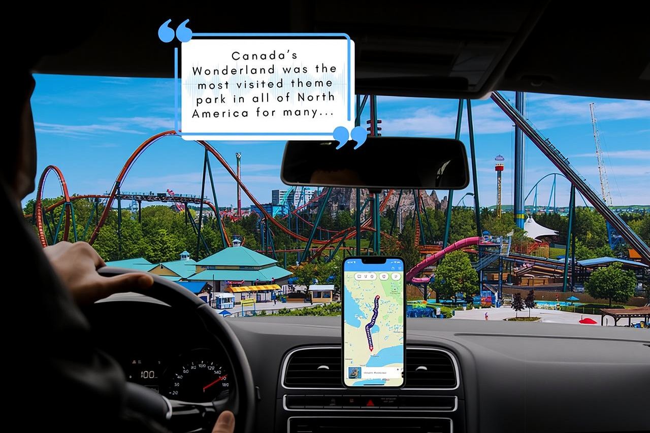 Audiotour voor smartphonegebruik tussen Bracebridge en Toronto