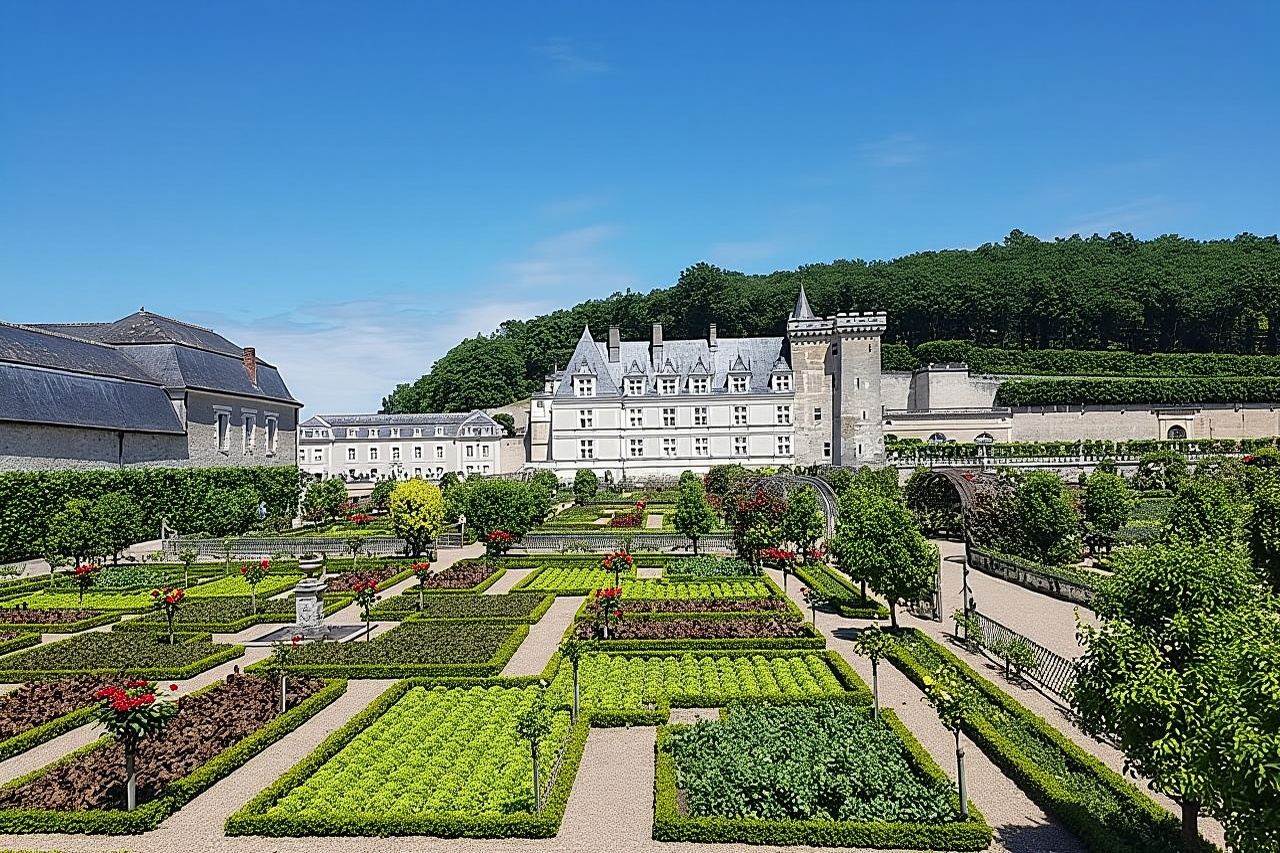 Loire Valley Half Day Tour from City of Tours : Villandry and  Azay-le-Rideau Castles